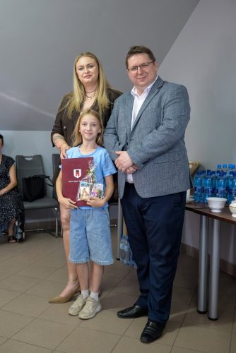 Wręczenie nagród dla dzieci z LKS Raciążek