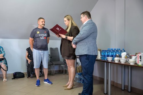 Wręczenie nagród dla dzieci z LKS Raciążek